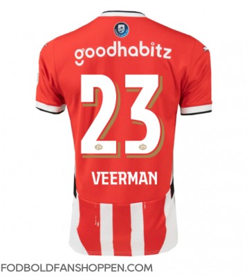 PSV Eindhoven Joey Veerman #23 Hjemmebanetrøje 2024-25 Kortærmet